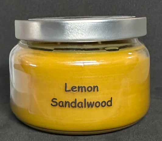 Lemon Sandalwood 9 oz Soy Wax Candle